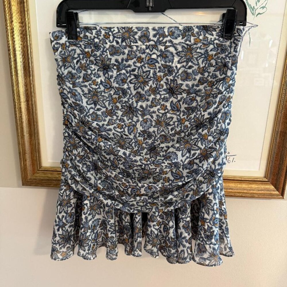 Veronica Beard Silk Ruched skirt size 4